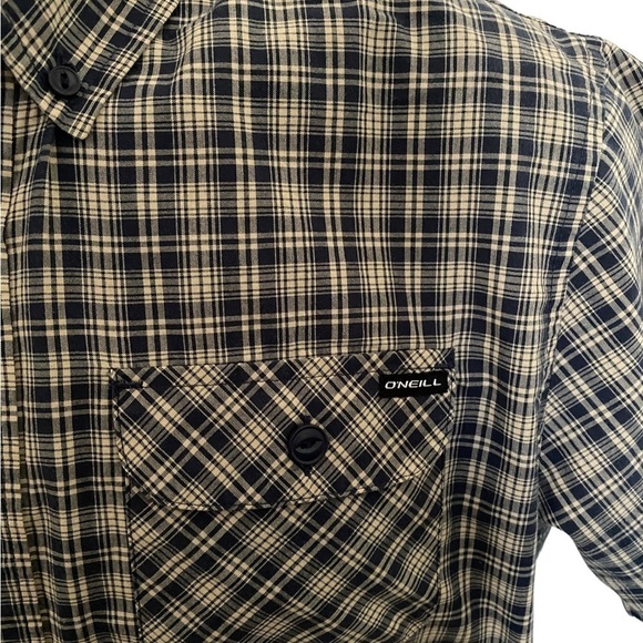 O’NEILL Blue Plaid Button Down Collared Shirt Men S Small Classic Fit - Picture 3 of 7